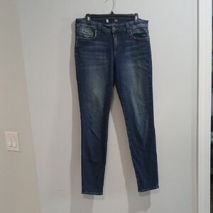 Kut from the Kloth Blue Skinny Jeans Sz10 Gentle Used